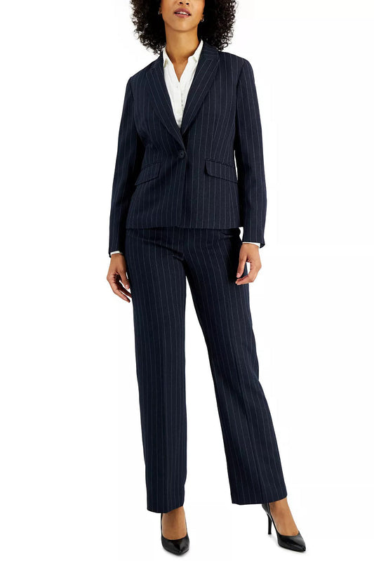 Le Suit Notched Collar Two Piece Set Suit.