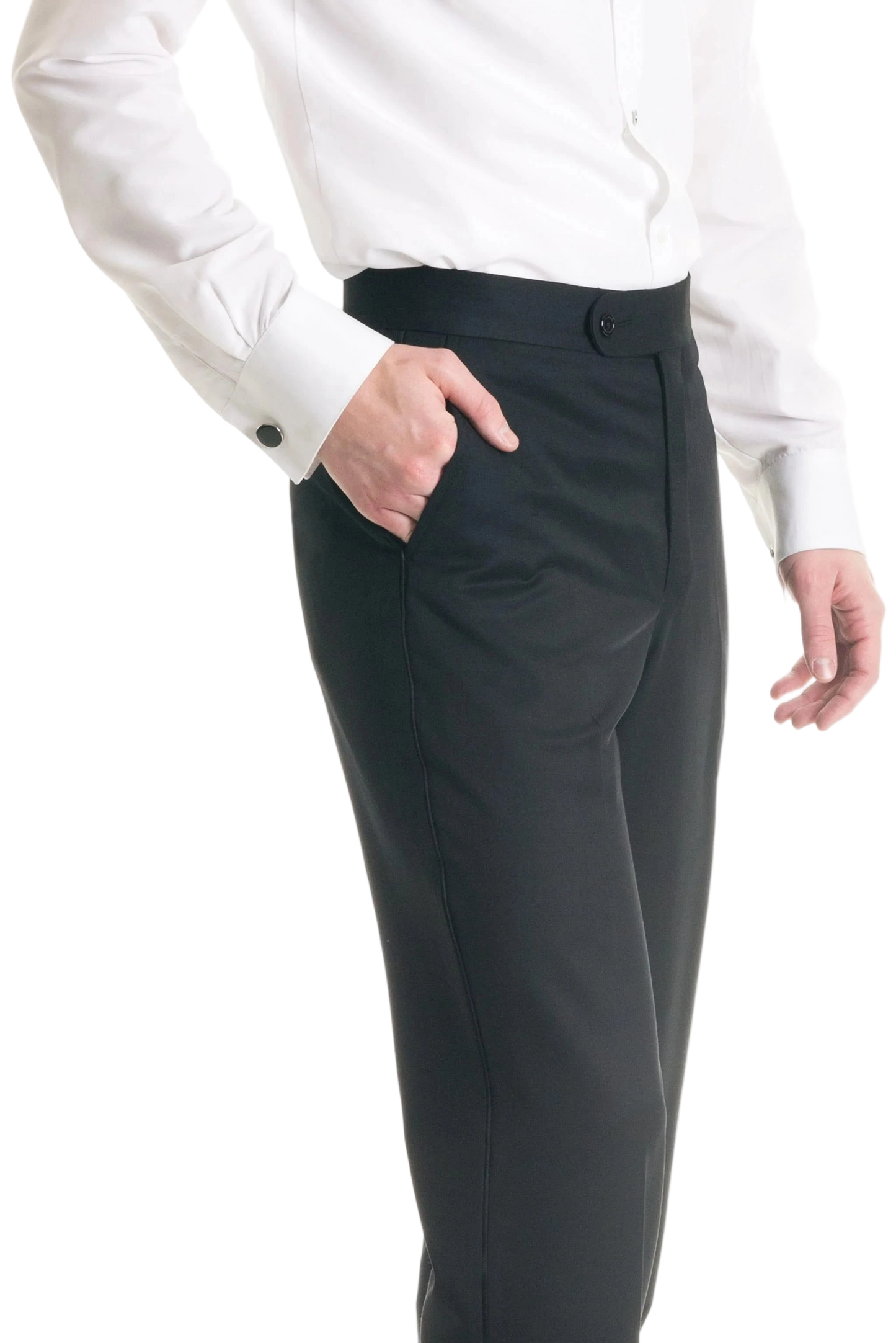 Black Slim Fit Tuxedo Pant Tampa Suitable Collection