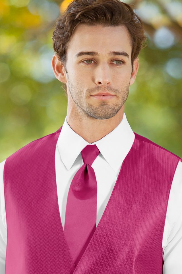 Solid Herringbone Neck Tie Rental