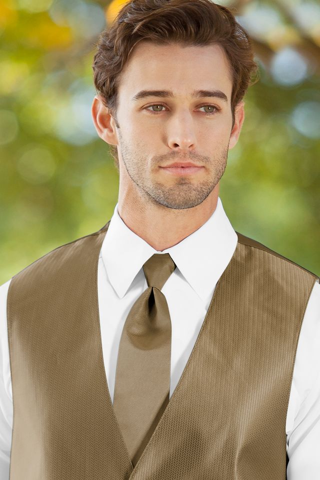 Solid Herringbone Neck Tie Rental