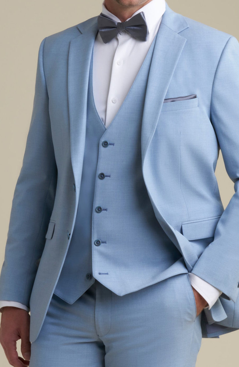 Light Blue Suit Vest