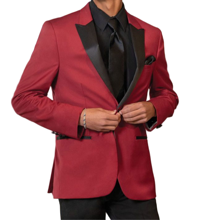 Luxury Red Tuxedo Jacket Suitable Collection Tampa