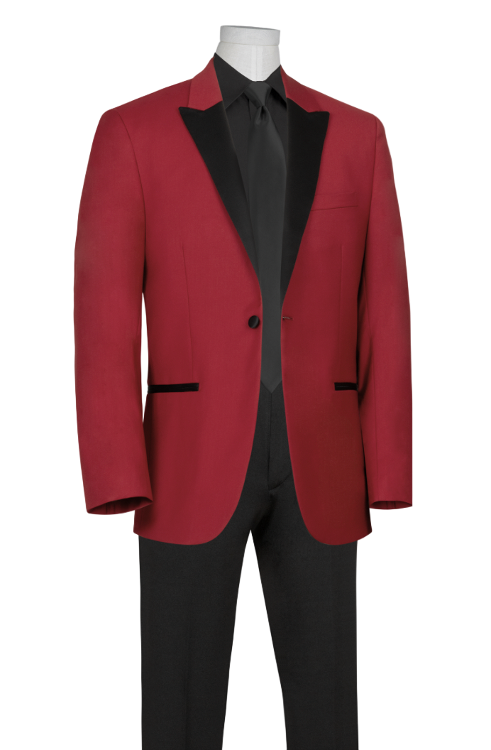 Luxury Red Tuxedo Jacket Suitable Collection Tampa