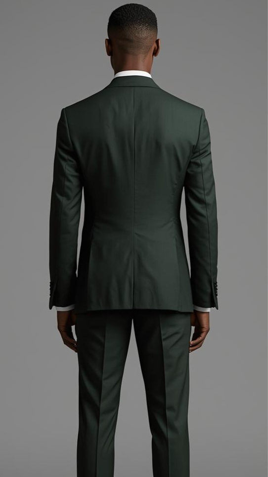 Signature Custom Forest Green Suit.