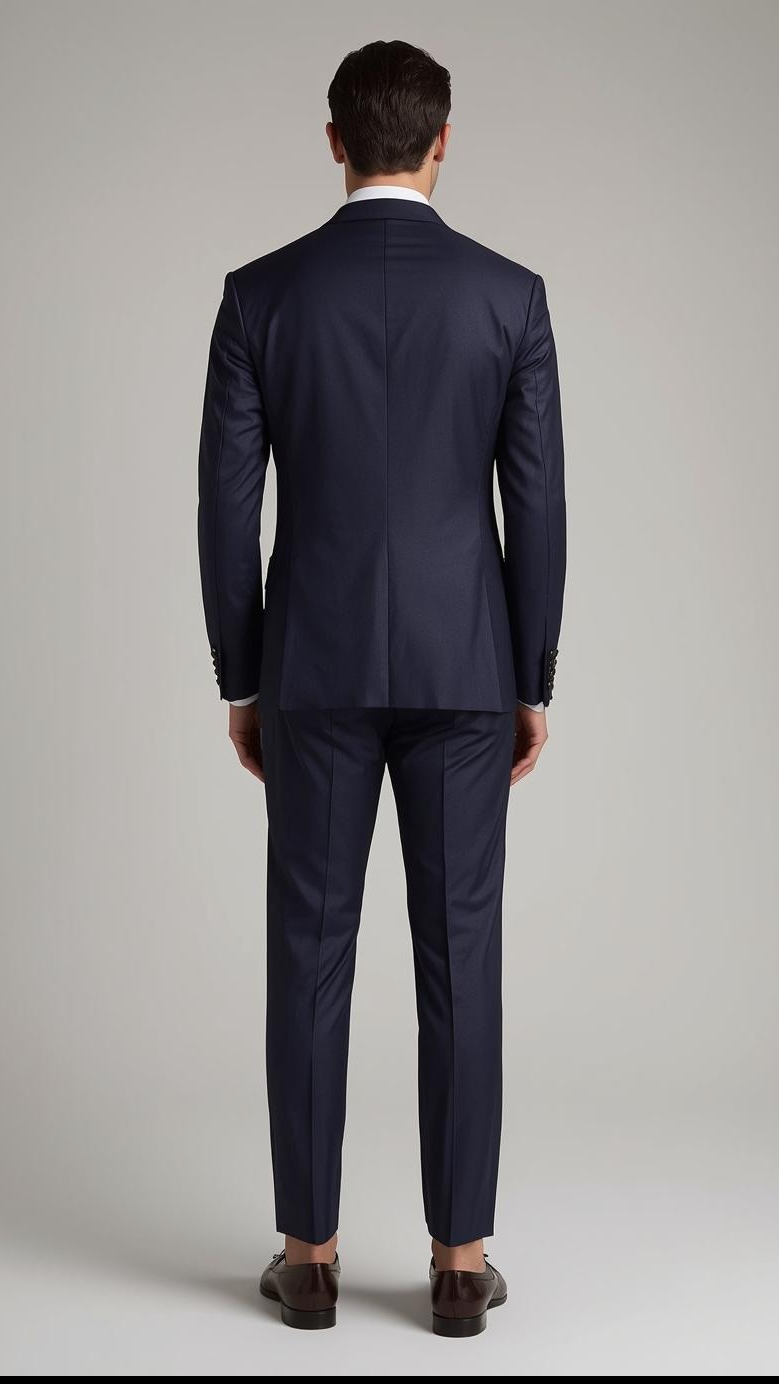 Signature Navy Blue Suit.