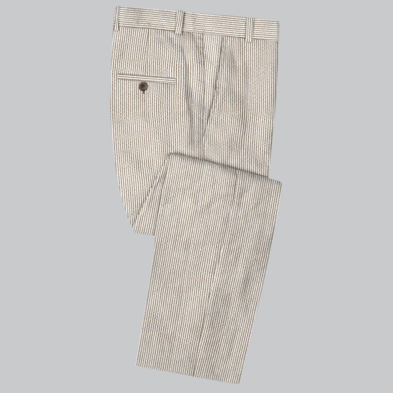 Men's Slim Fit Tan Seersucker Suit – Lightweight Summer Suit for Weddings and Events