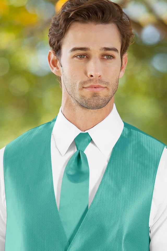 Solid Herringbone Neck Tie Rental