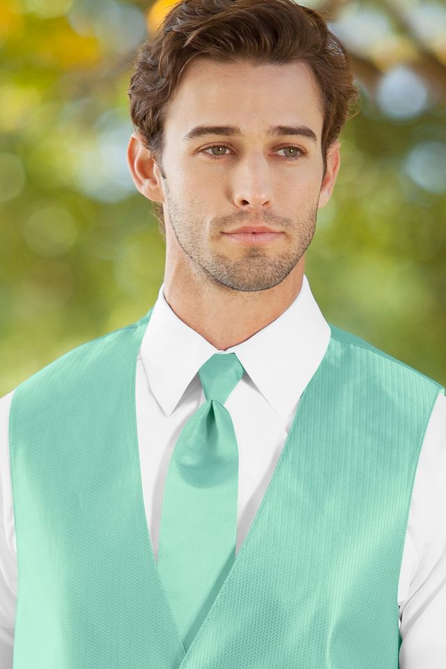 Solid Herringbone Neck Tie Rental