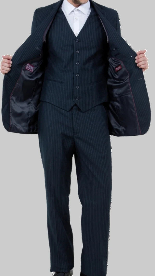 Men's Pin Stripe Suit Set.