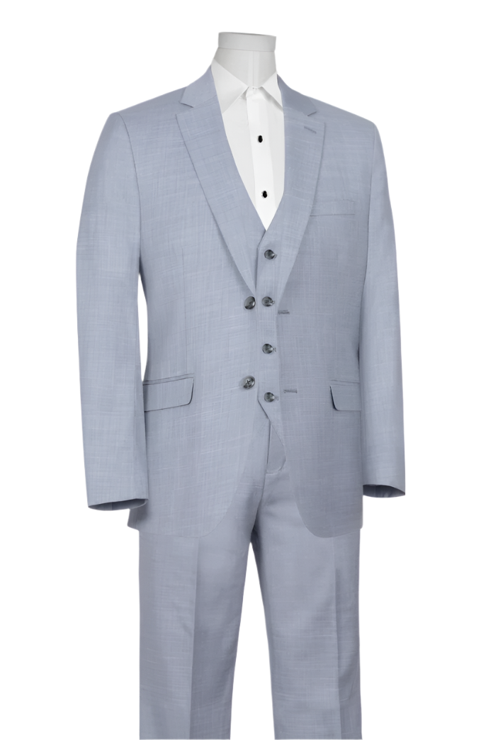 Men's Oxford Blue Stretch Wedding Suit