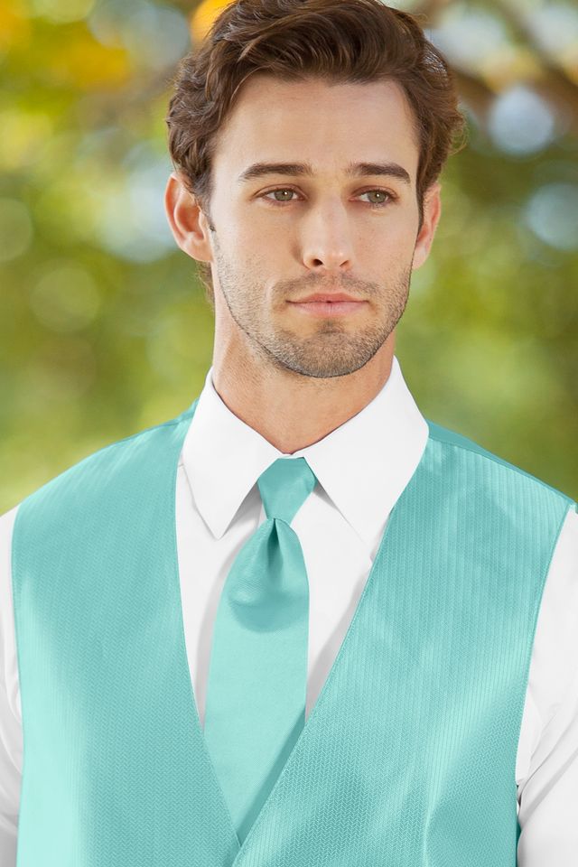 Solid Herringbone Neck Tie Rental