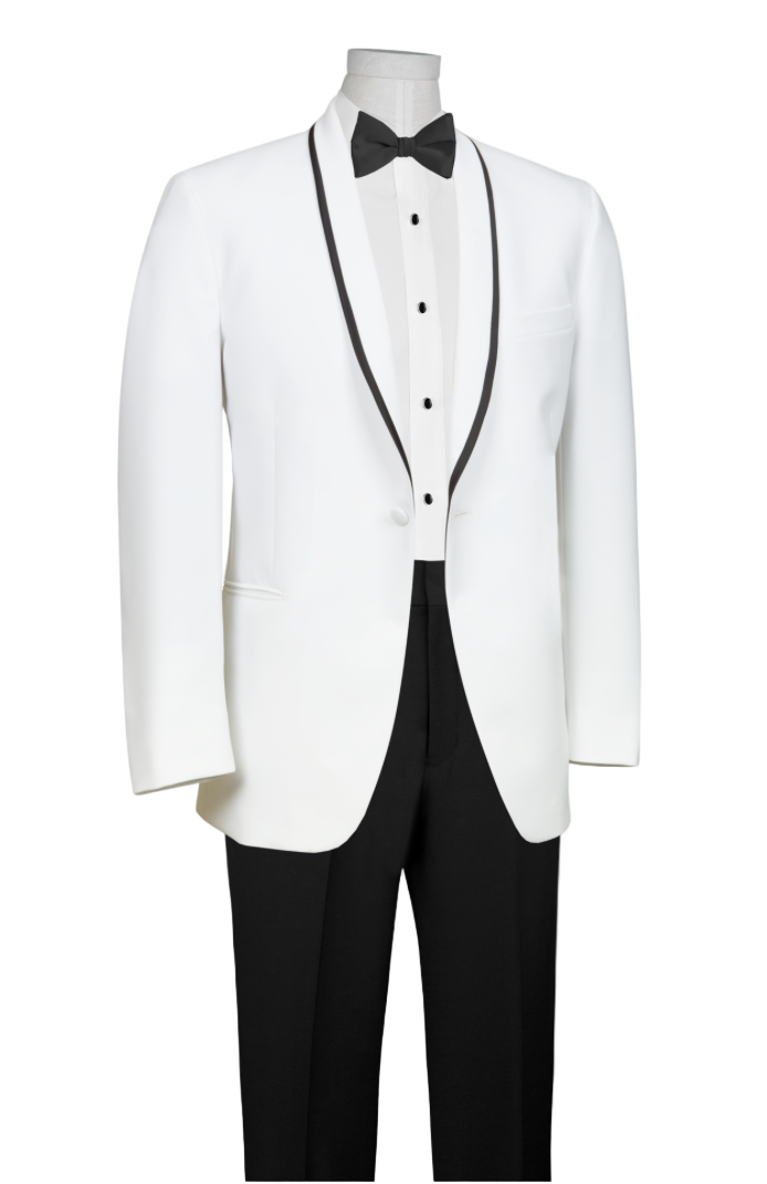 White Shawl Tuxedo Rental