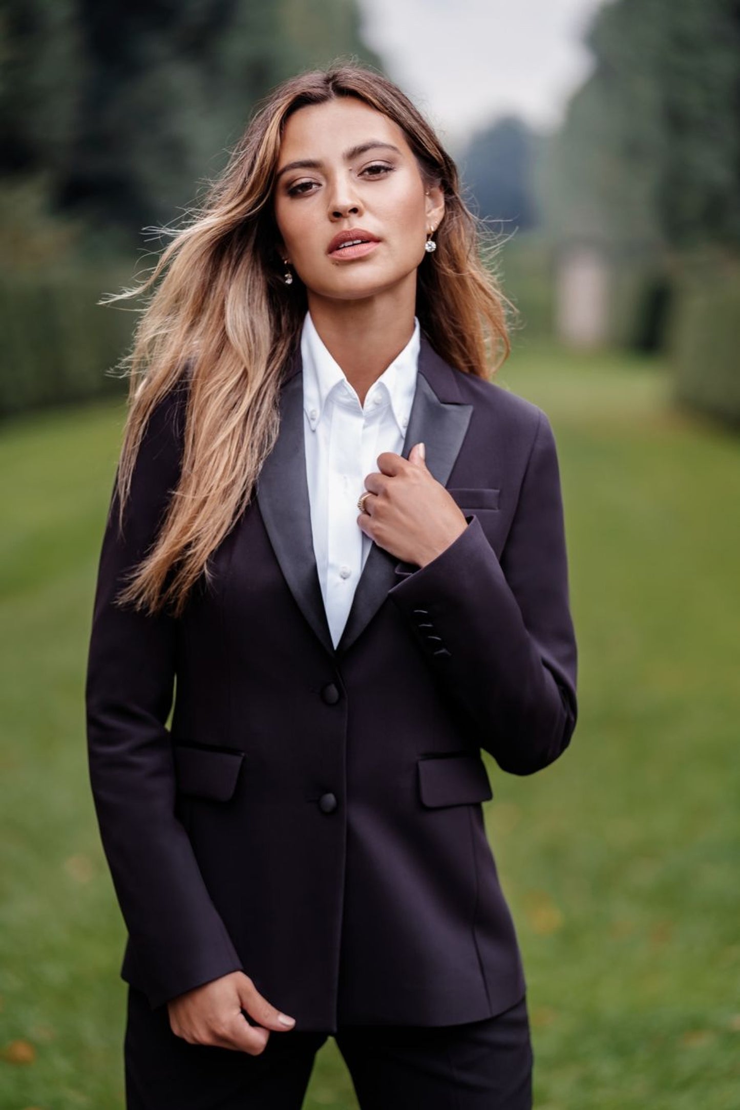 Long Jacket Black Suit Women