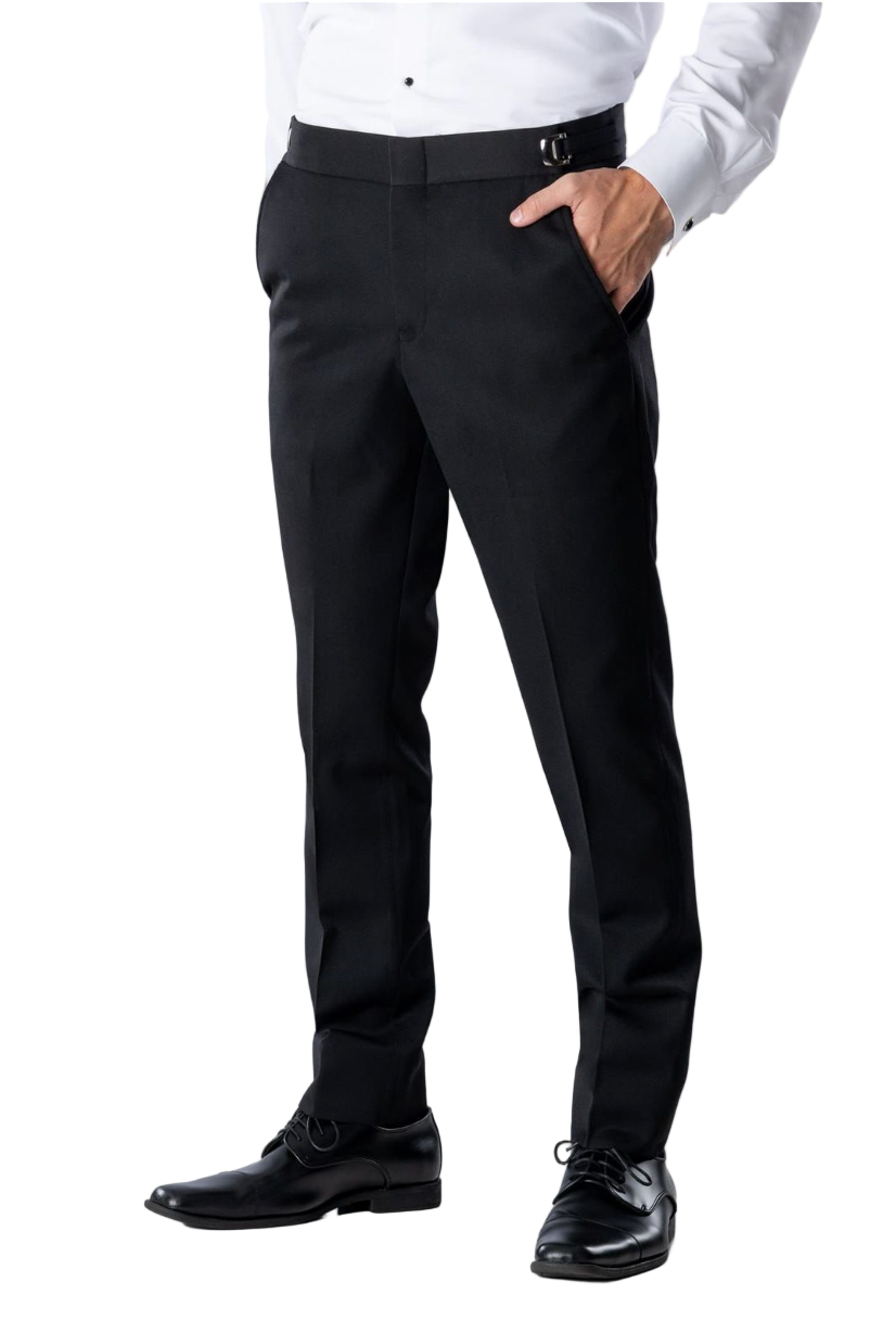 Black Slim Fit Tuxedo Pant Tampa Suitable Collection