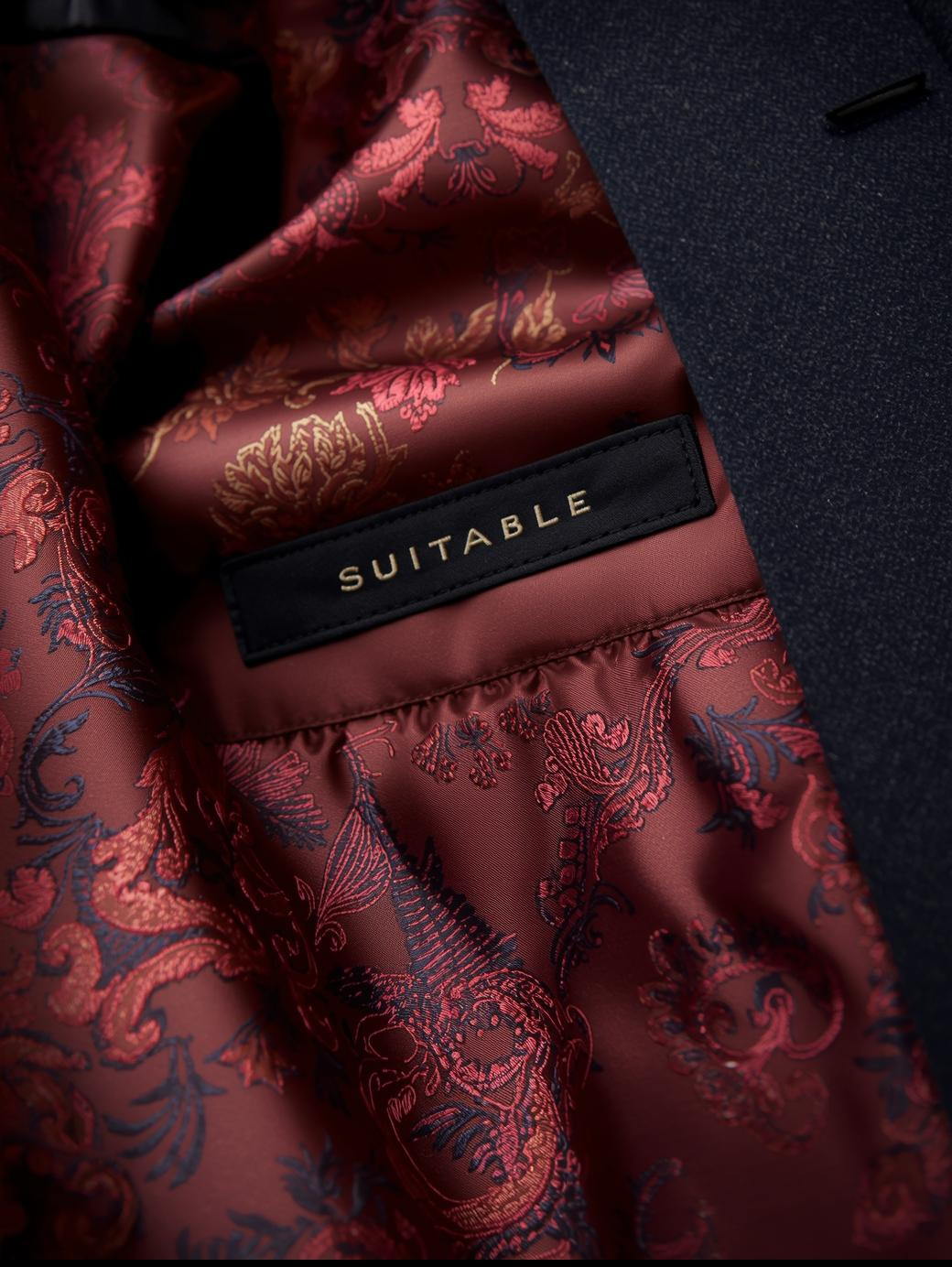 Signature Custom Brick Red Suit.