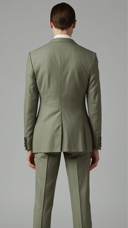 Signature Custom Sage Green Suit.