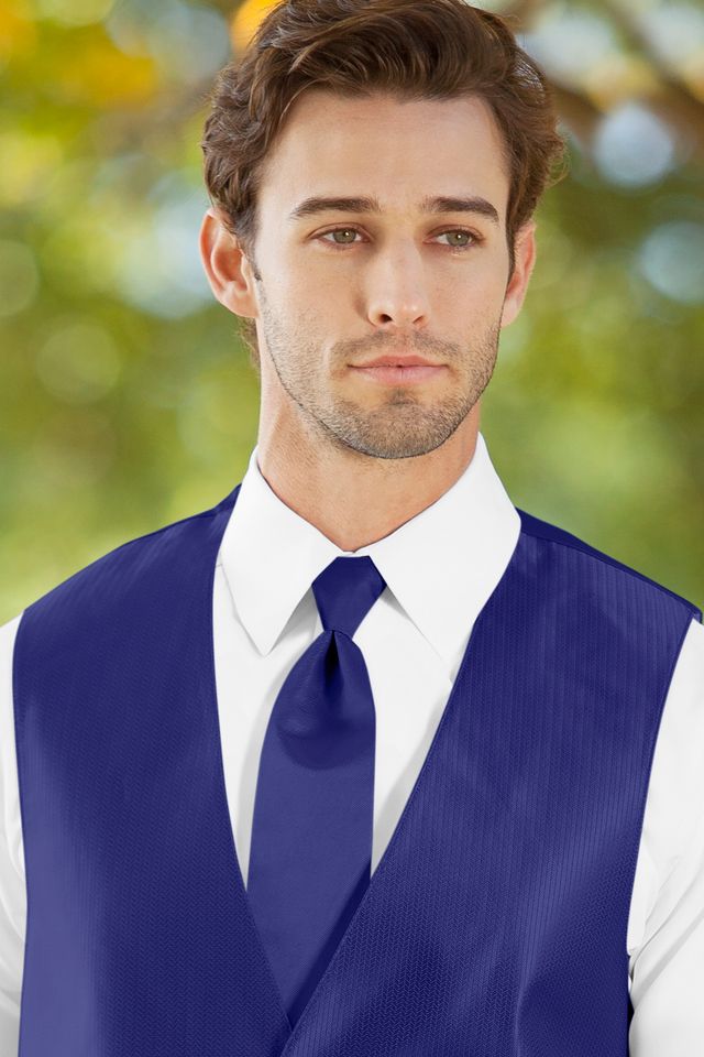 Solid Herringbone Neck Tie Rental