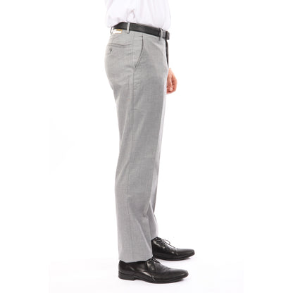 Light Gray Dress Pants Slim Fit Hemmed Bottom - Suitable Collection