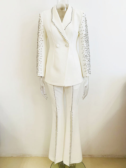 Bead Crafted Suit Women.
