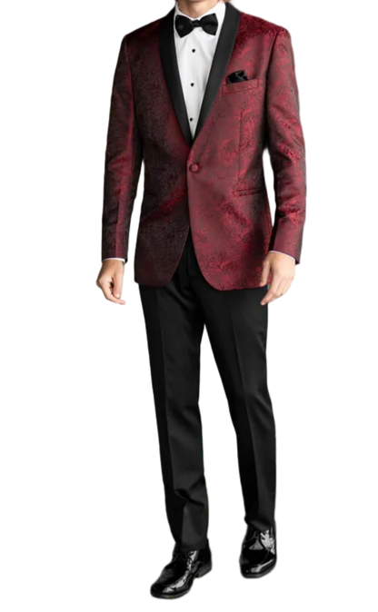 Apple Red Paisley Tuxedo