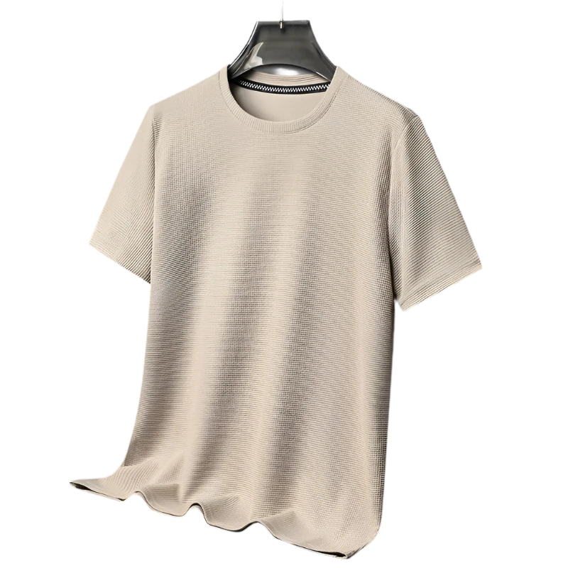 Beige Crew Neck Shirt