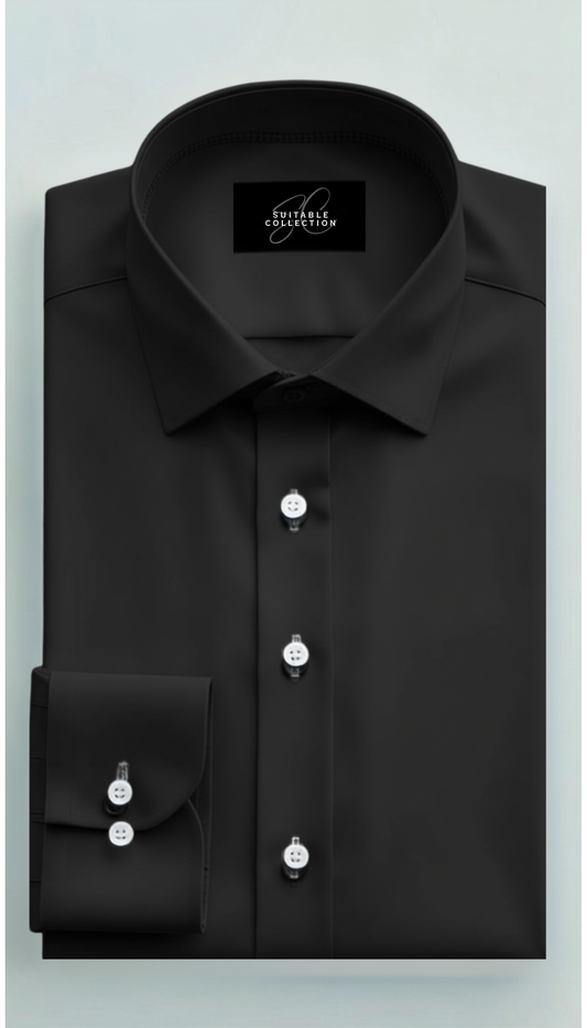 Black Custom Dress Shirt