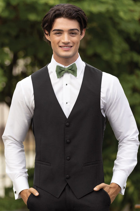 Black Wool Vest