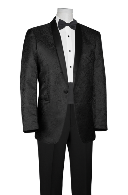 Black Paisley Tuxedo Jacket Tampa Suitable Collection