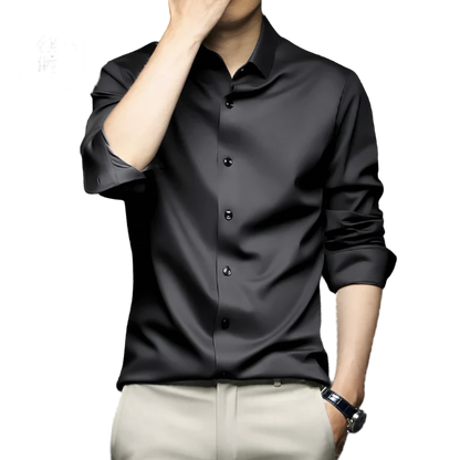 Black Silk Dress Shirt Suitable Collection