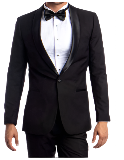 Black Men's 2 Piece Tuxedo