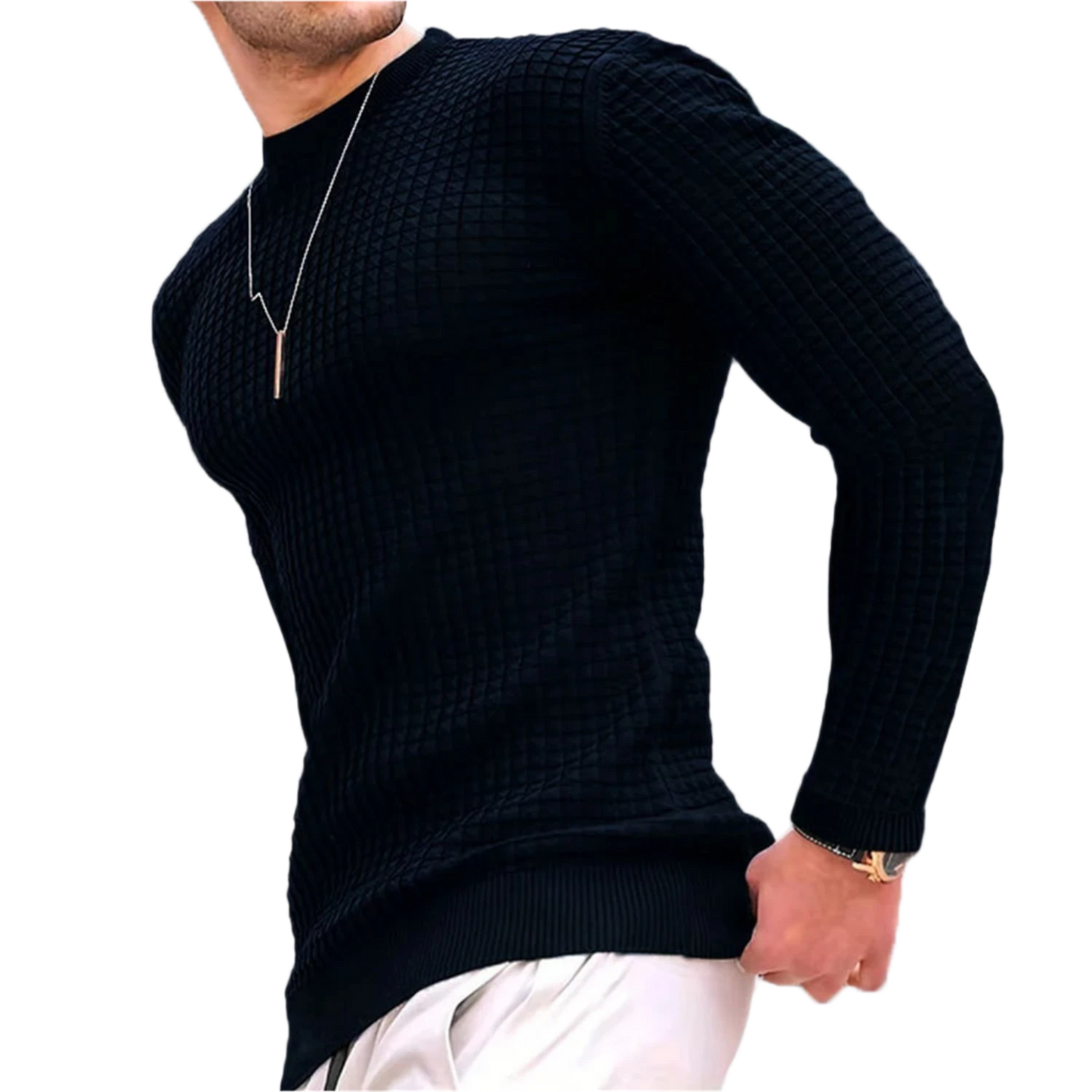 Black Waffle Sweater2