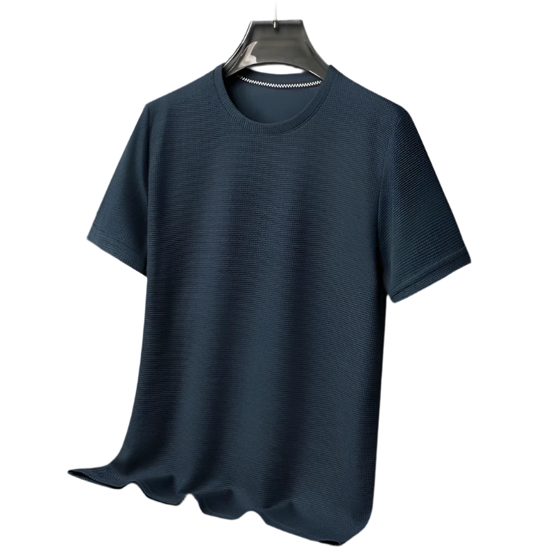 Blue Crew Neck Shirt