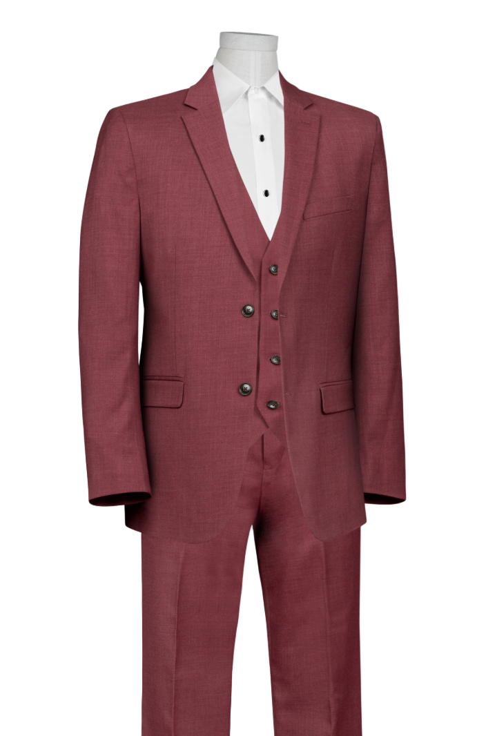 Brick Red Suit Rental.
