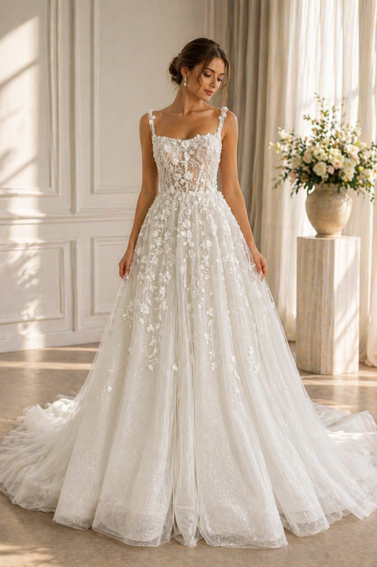 Celeste Bloom A-Line Gown