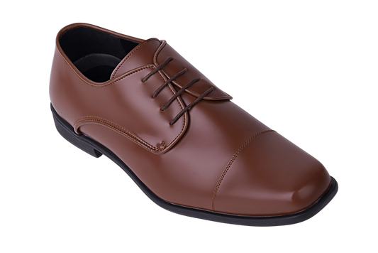 Cognac Brown Oxford Dress Shoe.