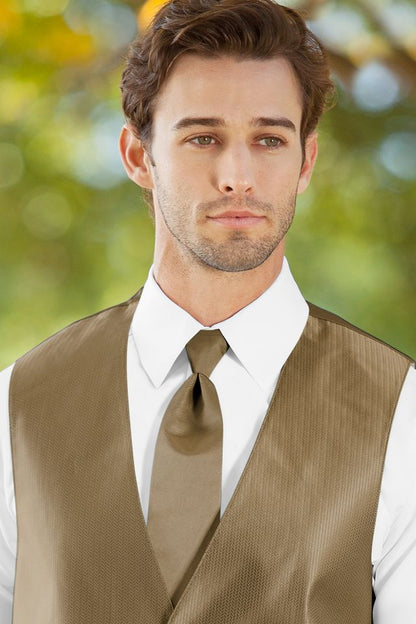 Solid Herringbone Neck Tie Rental