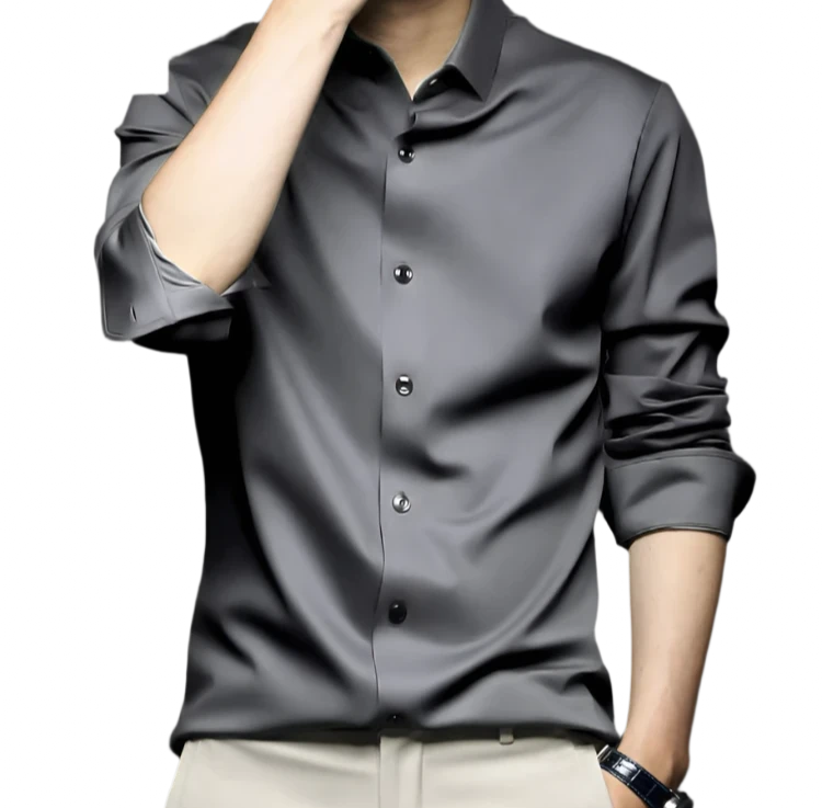 Gray Silk Shirt Suitable Collection 1