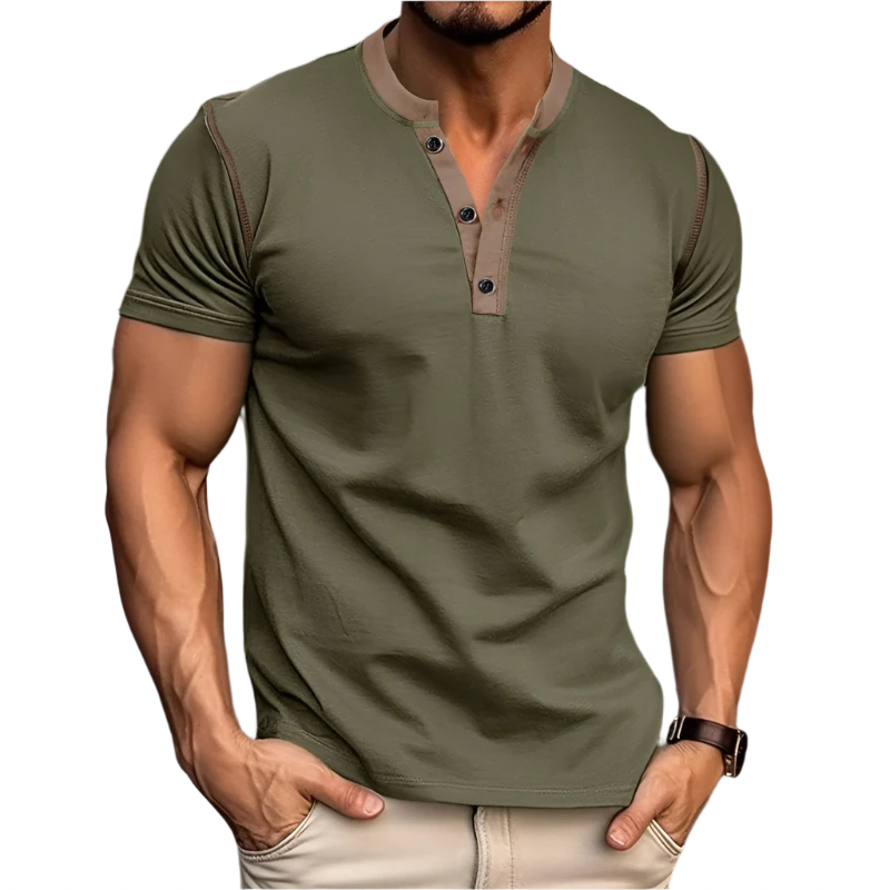 Green Henley 1