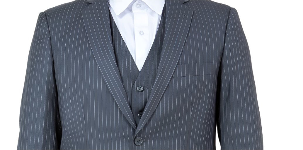 Grey Pin Stripe suit 1