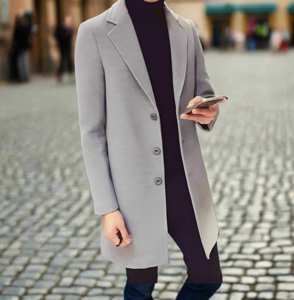 Men's Long Trench Coat