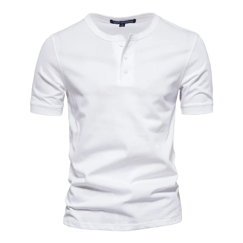 Men's Short Sleeve Henley