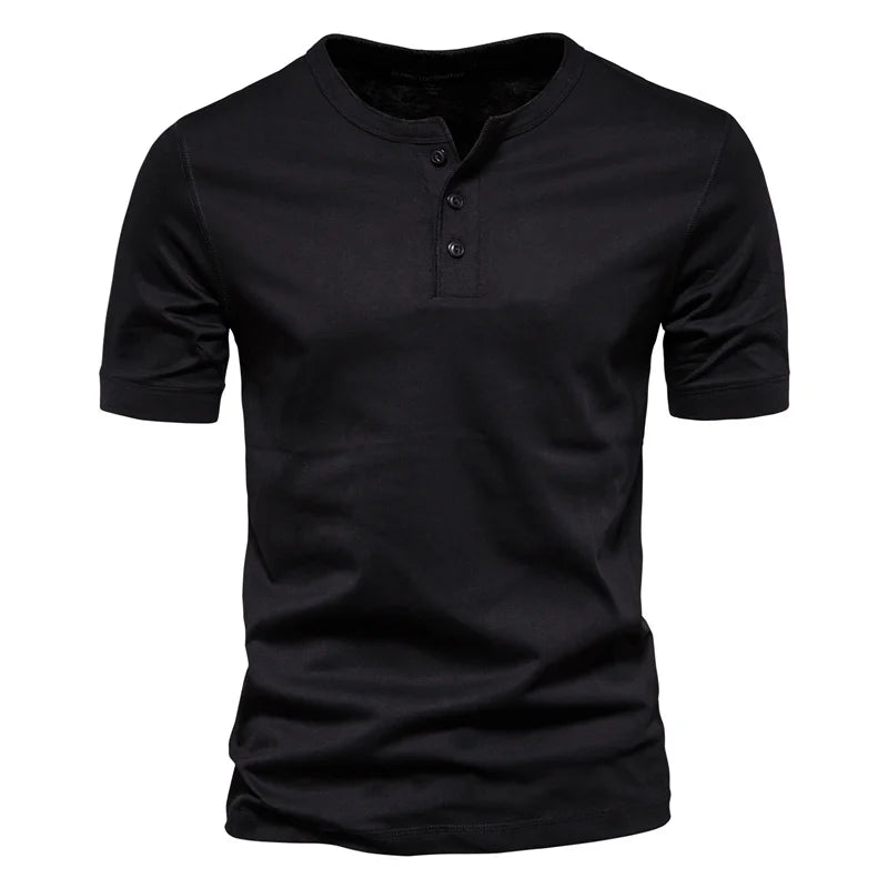 Men's Short Sleeve Henley