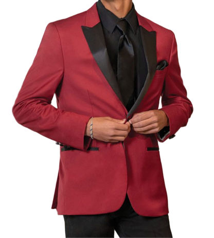 Luxury Red Tuxedo Jacket Suitable Collection Tampa