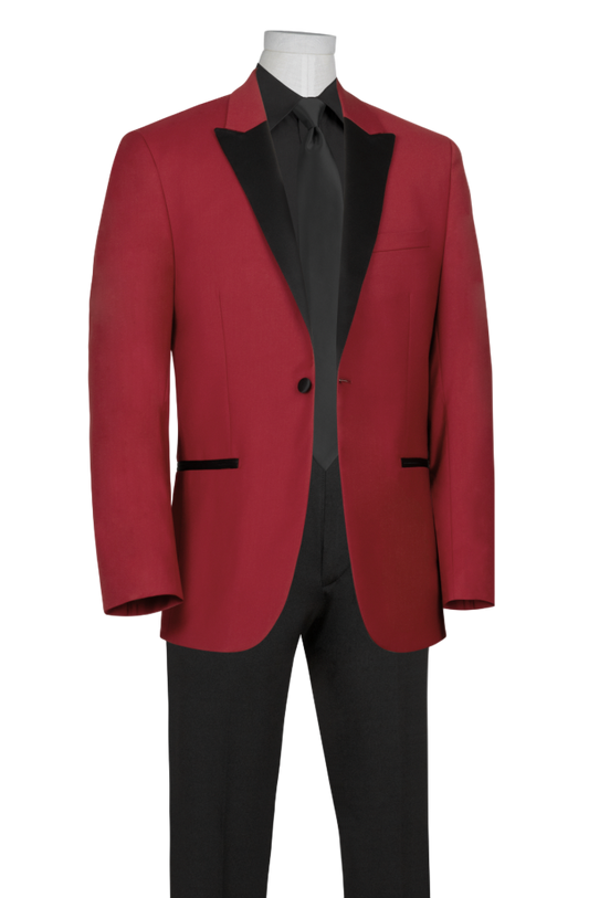 Luxury Red Tuxedo Jacket Suitable Collection Tampa