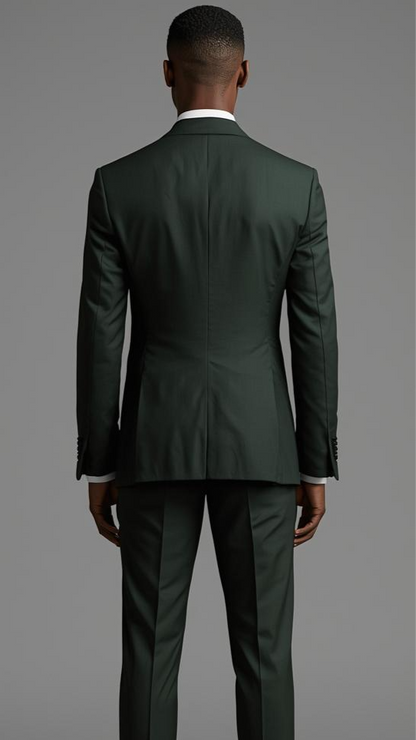 Signature Custom Forest Green Suit.