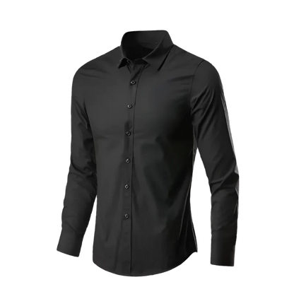 Men's Black Slim fit dress shirt