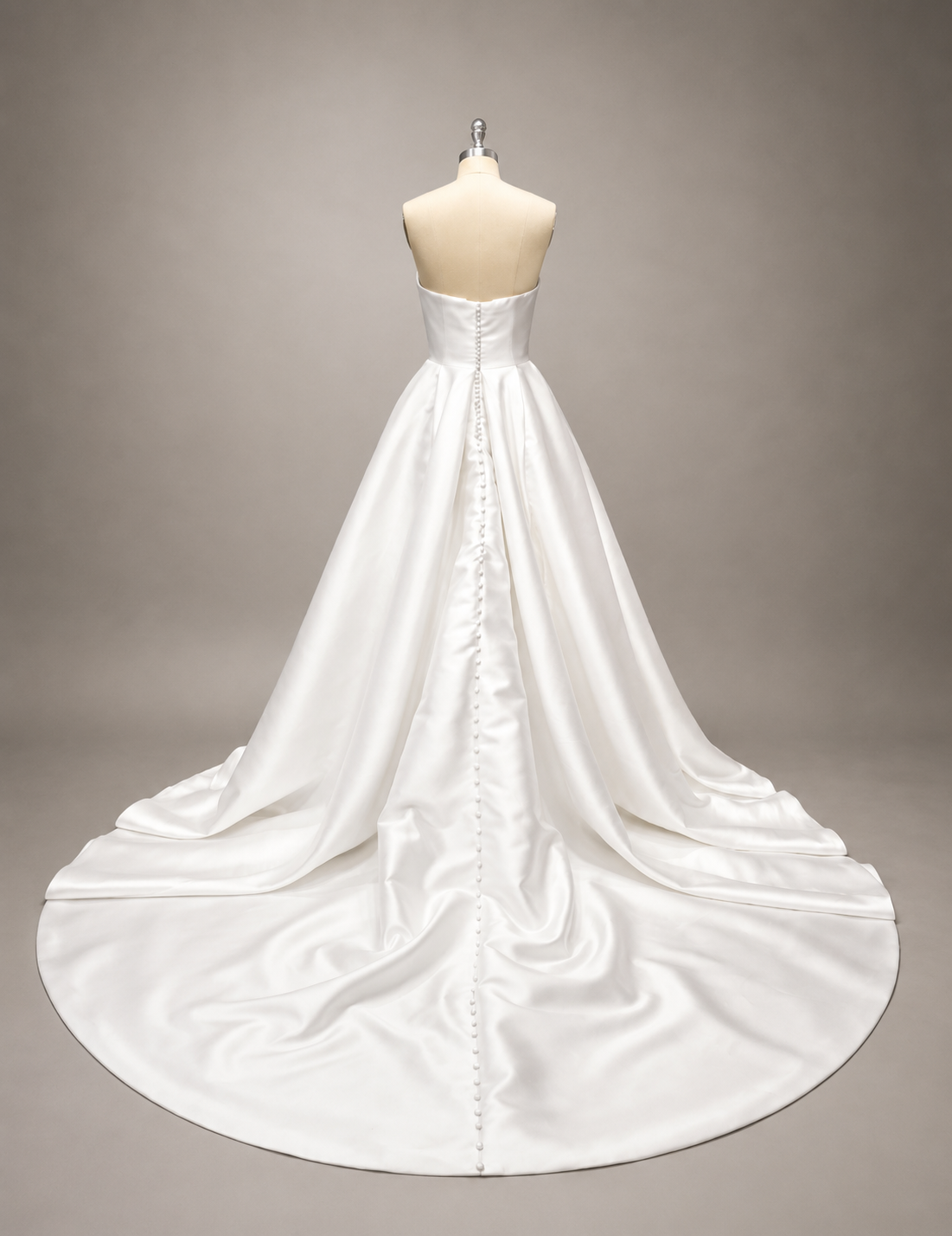 Nicolette – Modern Satin Bridal Jumpsuit Gown