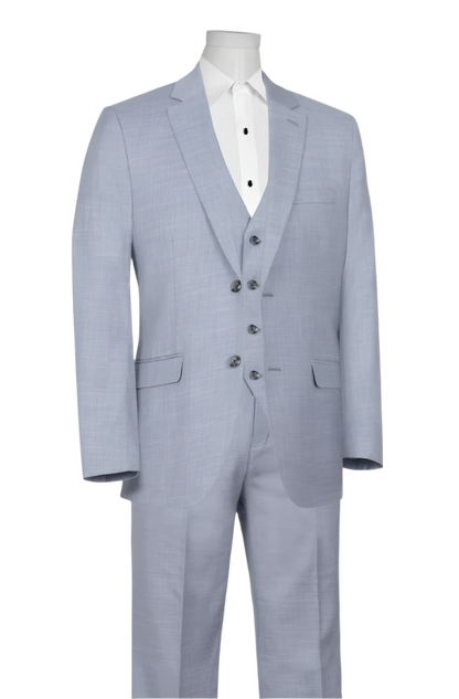 Men's Oxford Blue Stretch Wedding Suit