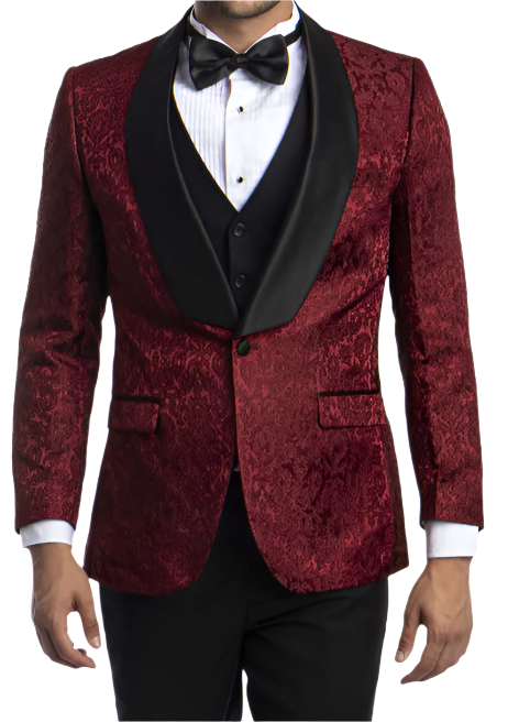 Red Satin Tuxedo