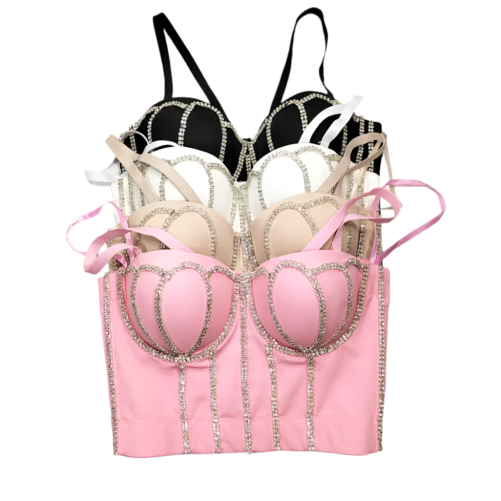 Rhinestone corset
